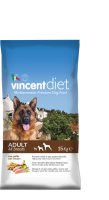 Vincent Diet Adult Chicken Полнорационный корм для собак всех пород с курицей 15 кг