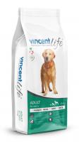 Vincent Life Dog - Adult Beef & Rice Полнорационный корм для взрослых собак с говядиной и рисом 15 кг