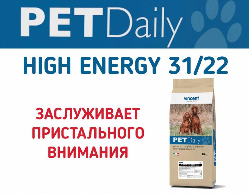 PetDaily High Energy 31/22: для энергичных собак