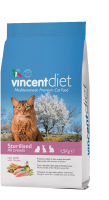 Vincent Diet Sterilized Chicken Полнорационный корм для стерилизованных кошек с курицей 1,5 кг