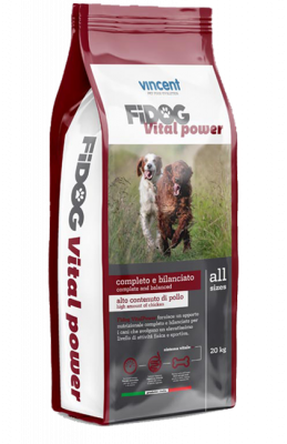 FiDOG Vital Power - Полнорационный корм для спортивных и рабочих собак 20 кг